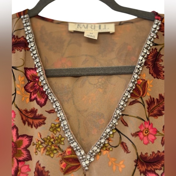 TWR HLL V neck Long Sleeve Maxi Dress - Picture 7 of 10